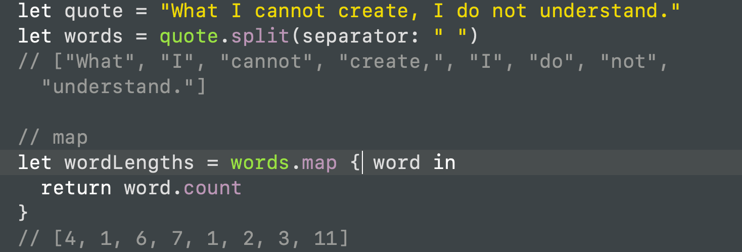 Swift Array Transformation Examples