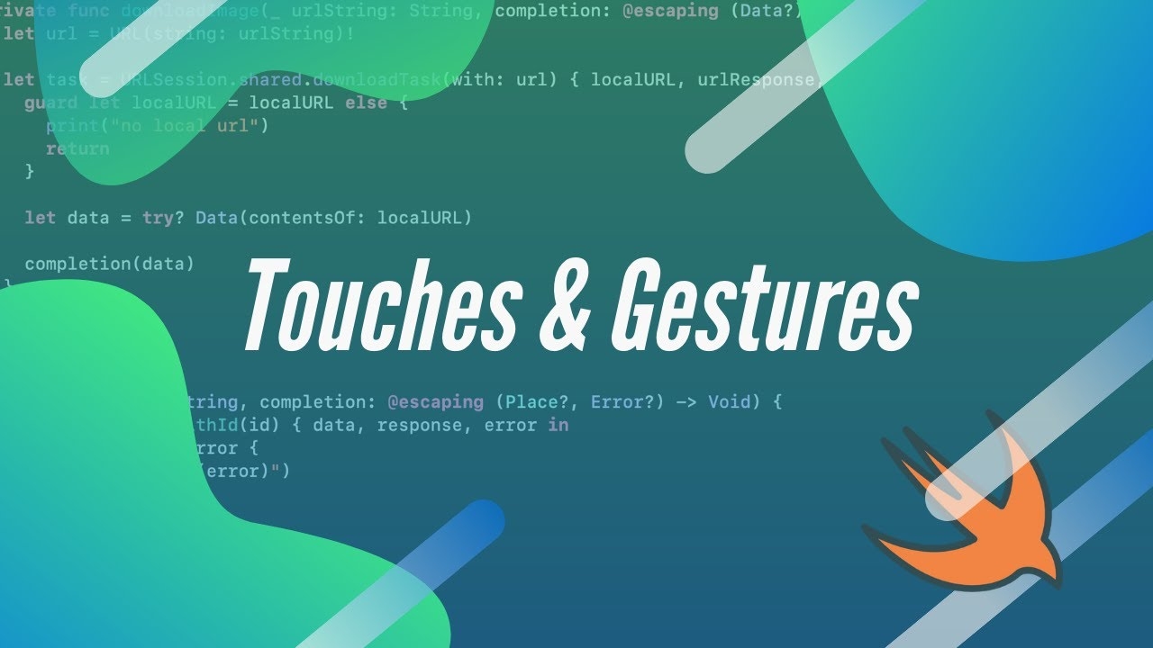 Touches and Gestures in iOS with Swift