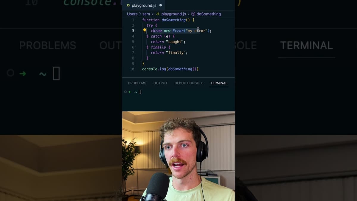 try catch is confusing #programming #javascript